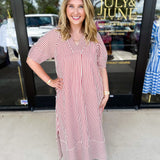 The Casey Midi Dress - Rust-500 Midi-ENTRO-July & June Women's Fashion Boutique Located in San Antonio, Texas