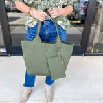 The Robbie Tote - Olive-130 ACCESSORIES-SHIRALEAH-July & June Women's Fashion Boutique Located in San Antonio, Texas