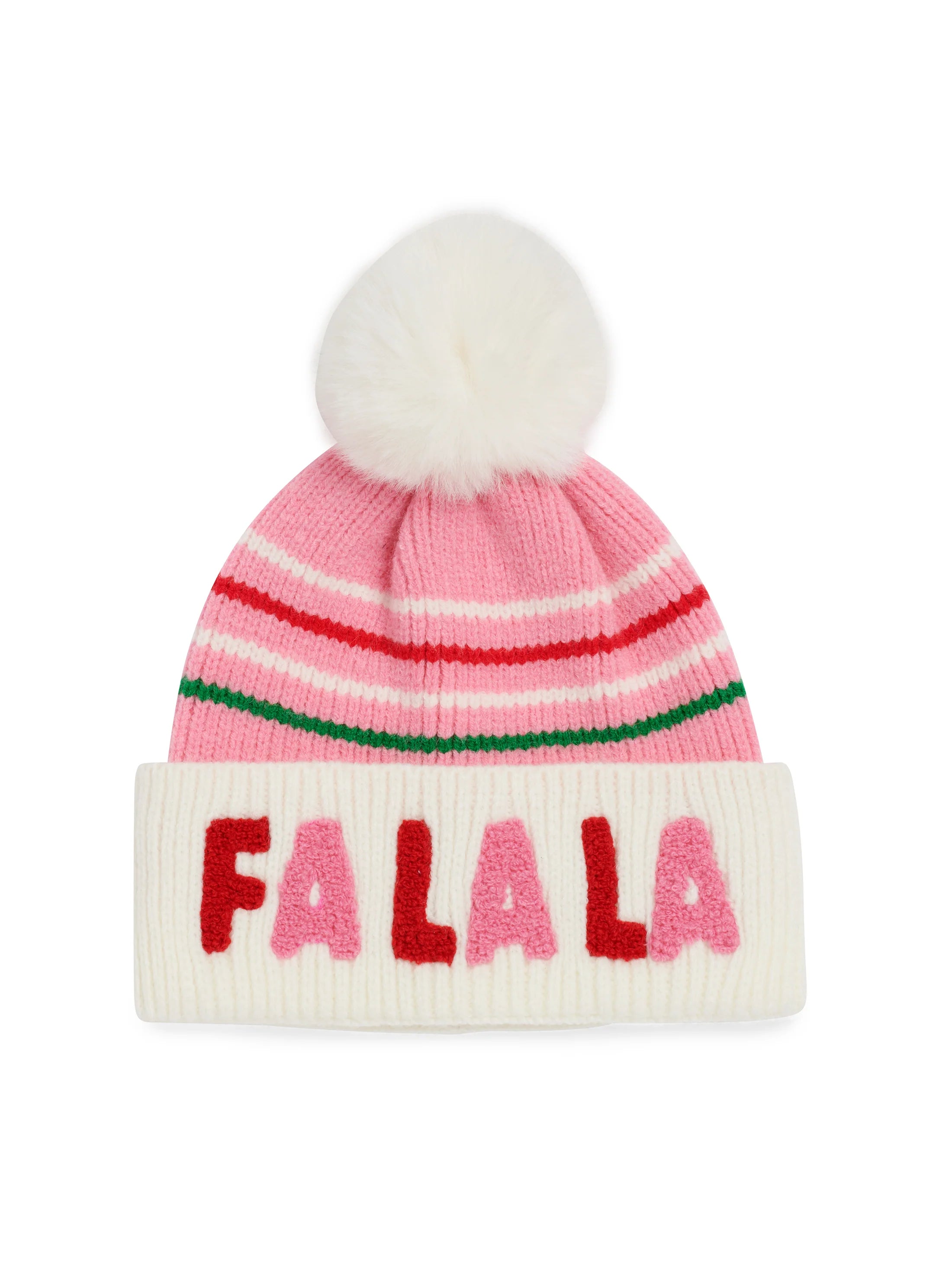 FA LA LA BEANIE - Blush-130 Accessories-SHIRALEAH-July & June Women's Fashion Boutique Located in San Antonio, Texas