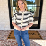 The Simply Sweet Cardigan - Cream-230 Sweaters/Cardis-ENTRO-July & June Women's Fashion Boutique Located in San Antonio, Texas