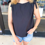 The Classic Cami - Black-200 Fashion Blouses-PINCH-July & June Women's Fashion Boutique Located in San Antonio, Texas