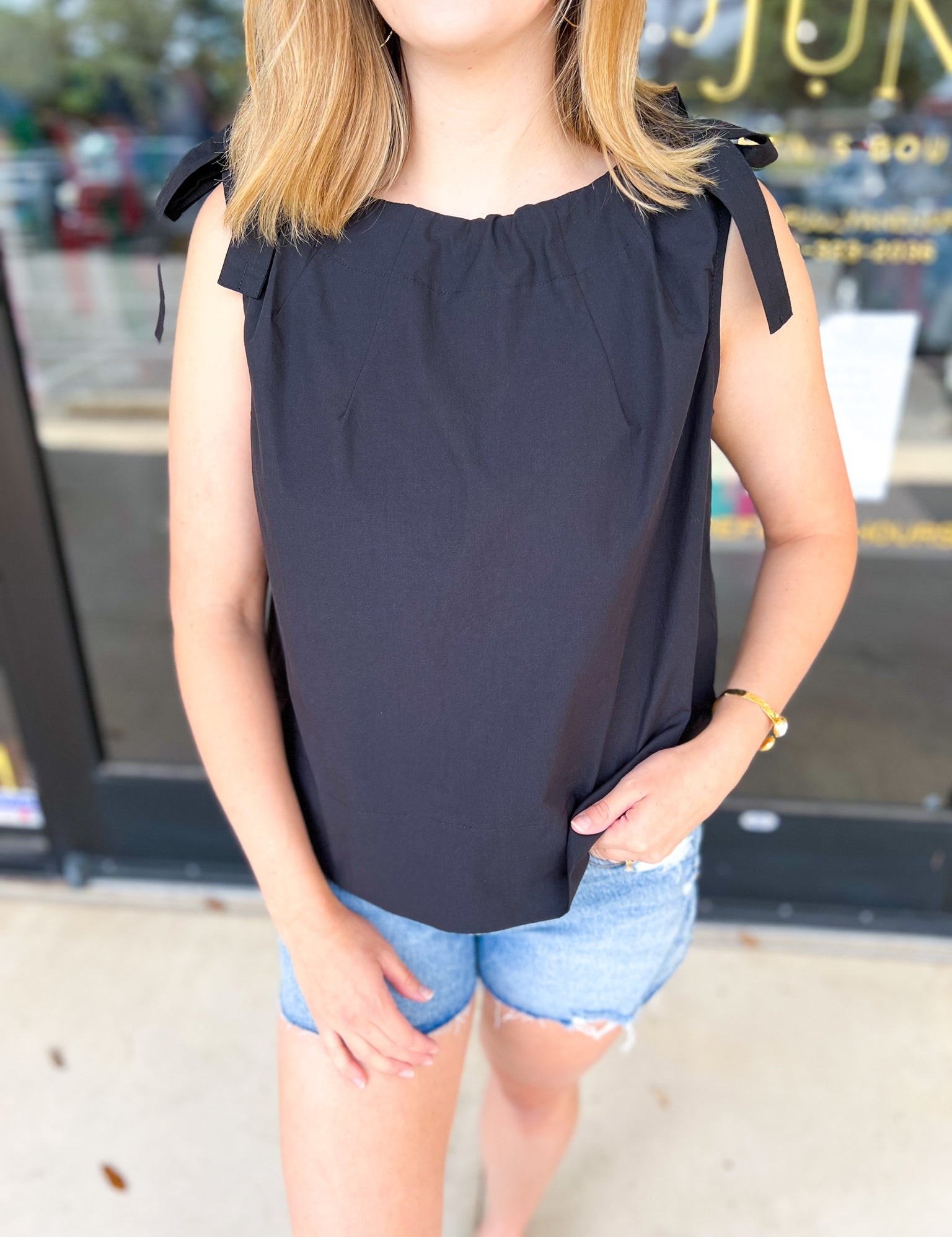 The Classic Cami - Black-200 Fashion Blouses-PINCH-July & June Women's Fashion Boutique Located in San Antonio, Texas