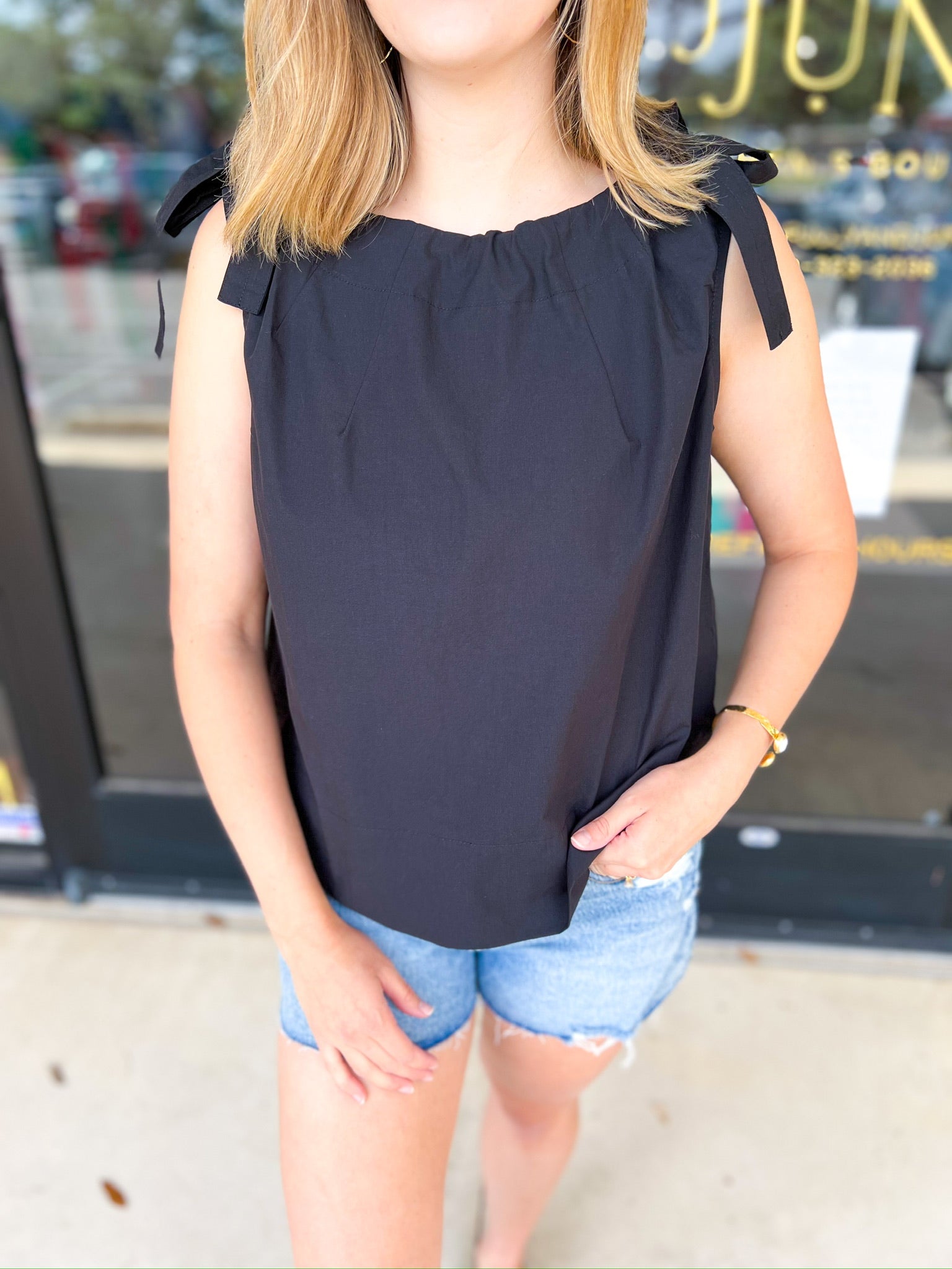 The Classic Cami - Black-200 Fashion Blouses-PINCH-July & June Women's Fashion Boutique Located in San Antonio, Texas