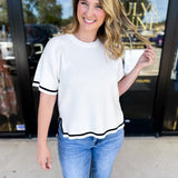 Chic Knit Top-230 Sweaters/Cardis-FATE-July & June Women's Fashion Boutique Located in San Antonio, Texas