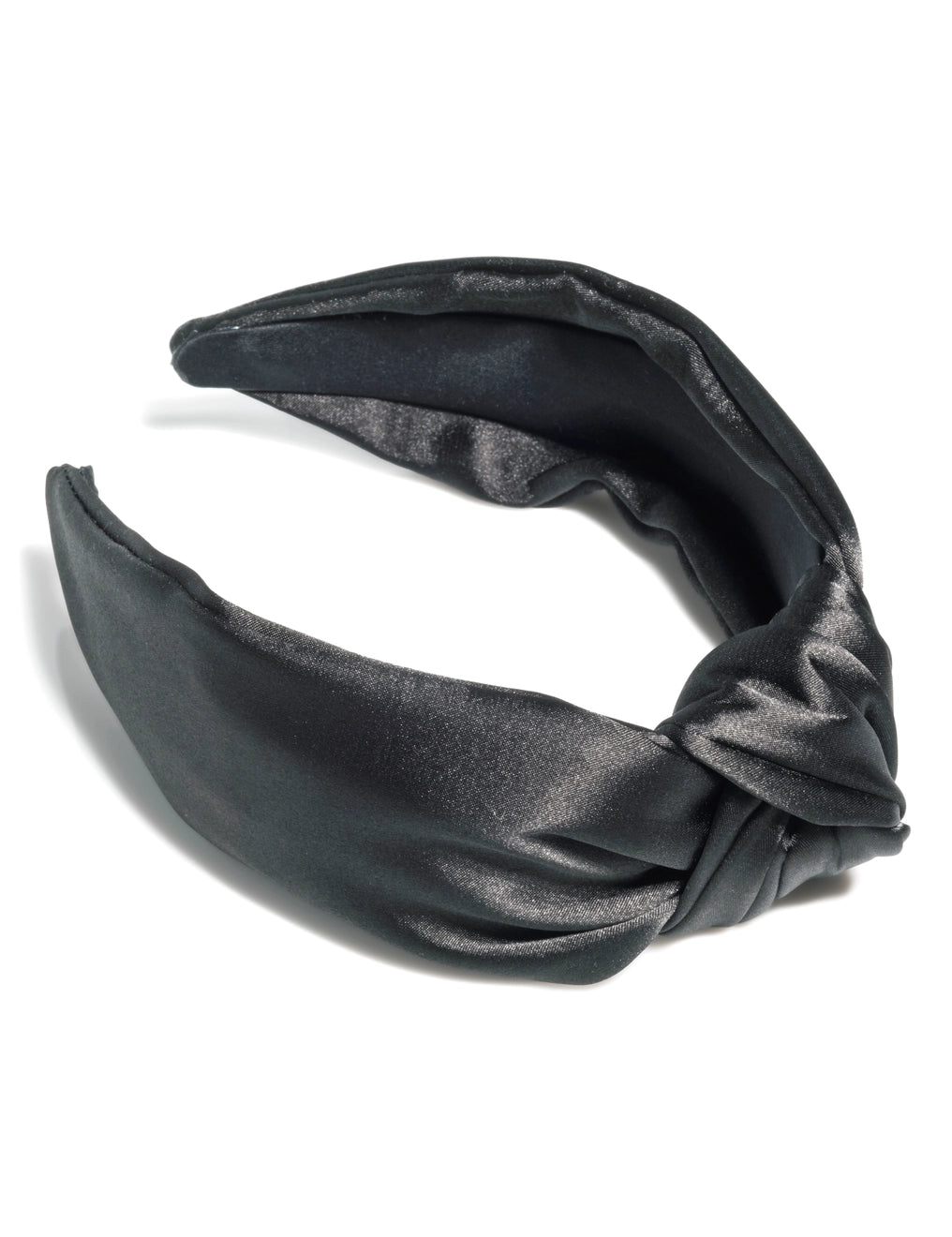Satin Knotted Headband - Black-130 ACCESSORIES-SHIRALEAH-July & June Women's Fashion Boutique Located in San Antonio, Texas