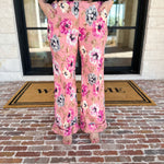 Floral Flare Pant-400 Pants-FATE-July & June Women's Fashion Boutique Located in San Antonio, Texas