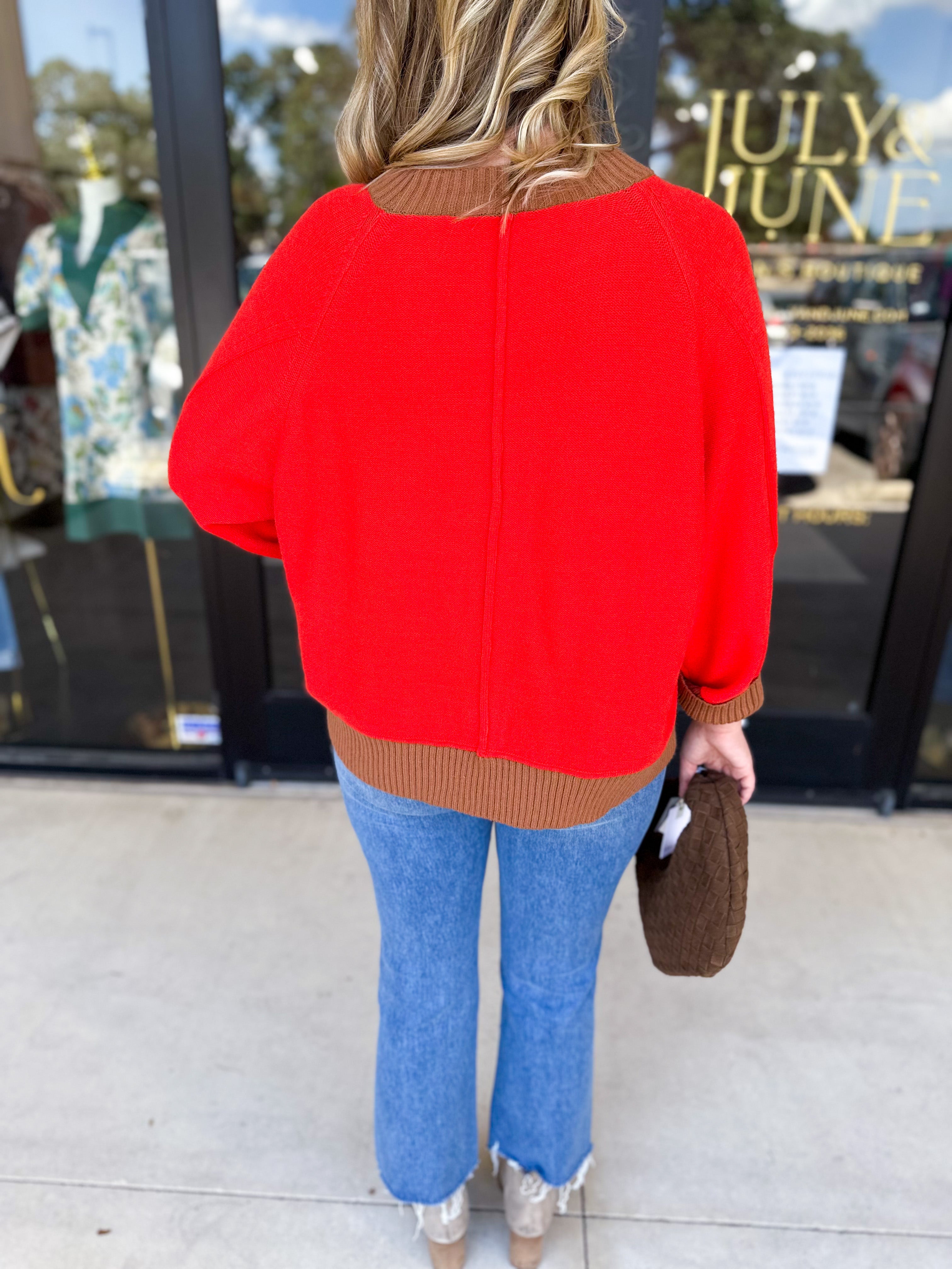 The Ranch Sweater-230 Sweaters/Cardis-ENTRO-July & June Women's Fashion Boutique Located in San Antonio, Texas