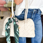 Floral Square Scarf - Green-130 ACCESSORIES-SHIRALEAH-July & June Women's Fashion Boutique Located in San Antonio, Texas