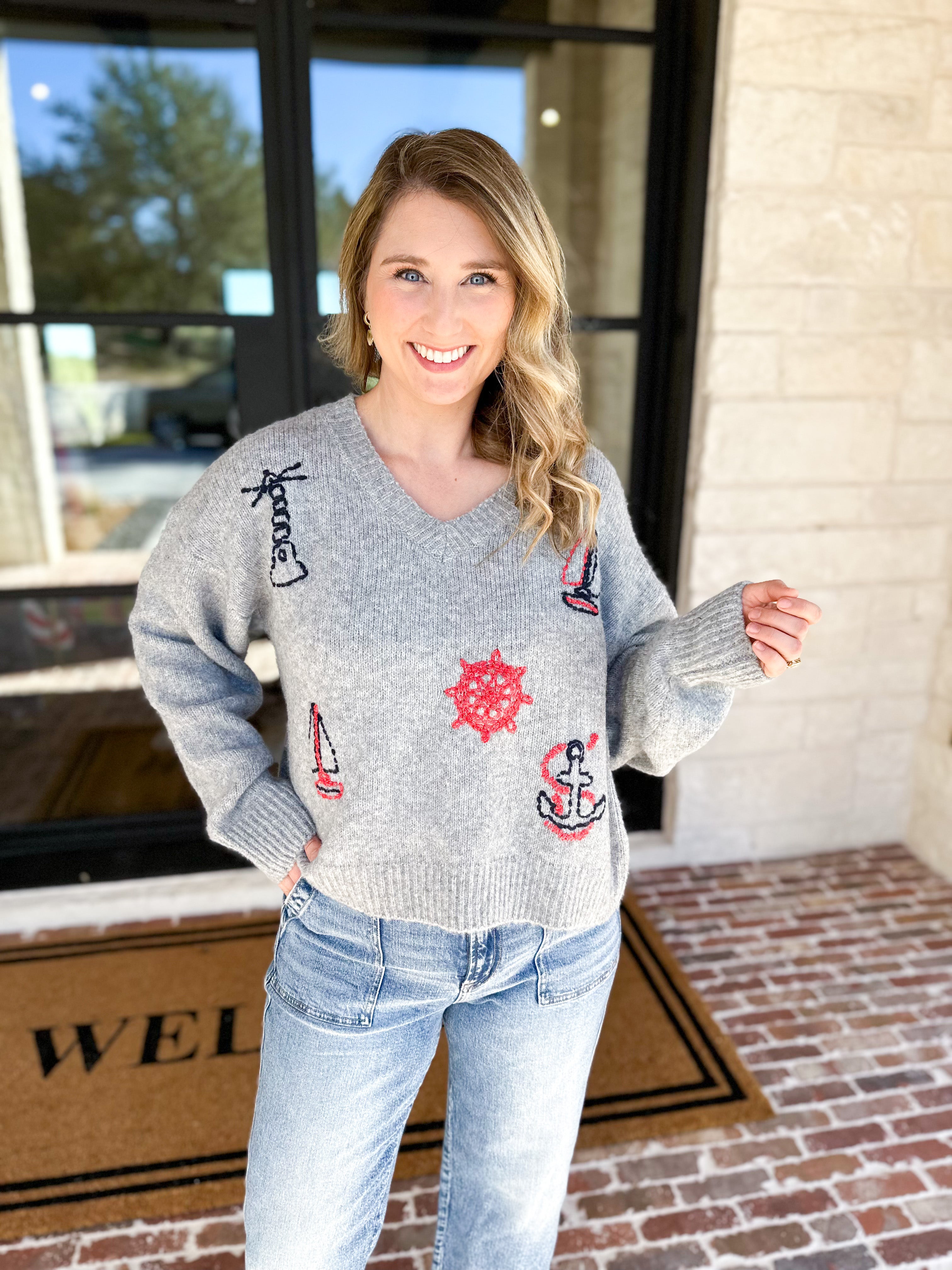The Maine Sweater-230 Sweaters/Cardis-BAILEY ROSE-July & June Women's Fashion Boutique Located in San Antonio, Texas