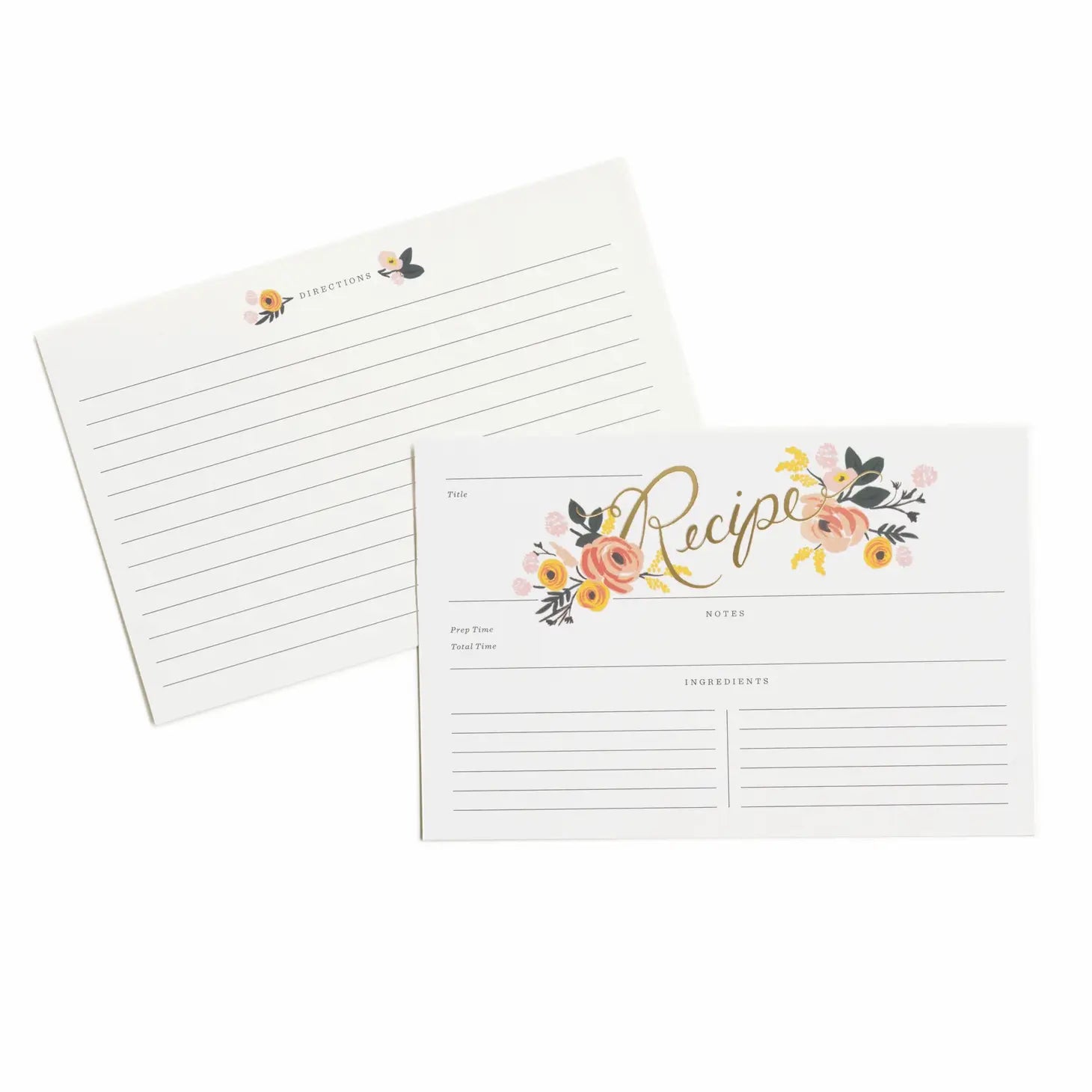 Rifle Paper Co. - Pack of 12 Peony Recipe Cards-140 Gifts + Home-Rifle Paper Co.-July & June Women's Fashion Boutique Located in San Antonio, Texas