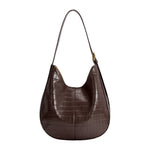 Stephanie Crocodile Shoulder Bag - Chocolate-130 Accessories-MELIE BIANCO-July & June Women's Fashion Boutique Located in San Antonio, Texas