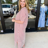 The Casey Midi Dress - Rust-500 Midi-ENTRO-July & June Women's Fashion Boutique Located in San Antonio, Texas