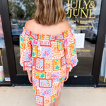 Off The Shoulder Paradise Mini Dress-510 Mini-FATE-July & June Women's Fashion Boutique Located in San Antonio, Texas