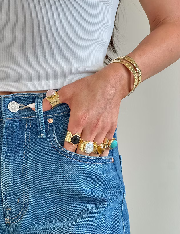Easton Elle - Cove Ring - Black Onyx-110 Jewelry & Hair-Easton Elle-July & June Women's Fashion Boutique Located in San Antonio, Texas