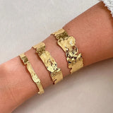 Easton Elle - Plated Cuff - Thin-110 Jewelry & Hair-Easton Elle-July & June Women's Fashion Boutique Located in San Antonio, Texas