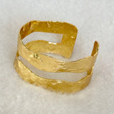 Double Plated Cuff Bracelet - Easton Elle-110 Jewelry & Hair-Easton Elle-July & June Women's Fashion Boutique Located in San Antonio, Texas