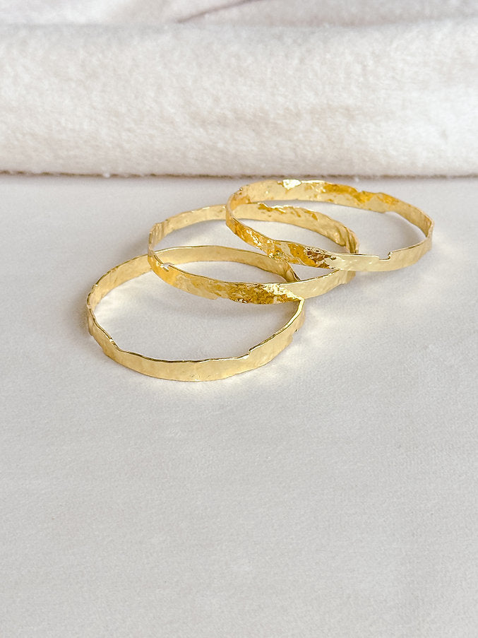 Easton Elle - Thin Plated Bangles - Small-110 Jewelry & Hair-Easton Elle-July & June Women's Fashion Boutique Located in San Antonio, Texas