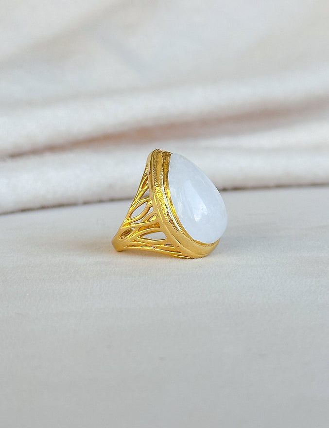Easton Elle - Tear Drop Ring-110 Jewelry & Hair-Easton Elle-July & June Women's Fashion Boutique Located in San Antonio, Texas