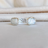 Easton Elle - Pearl Medium Mist Cuff Bracelet - Silver