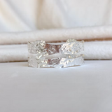 Easton Elle - Double Silver Plated Cuff Bracelet