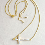 Easton Elle - Slip Cross Necklace
