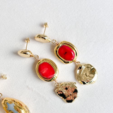 Easton Elle - Red Coral Earrings