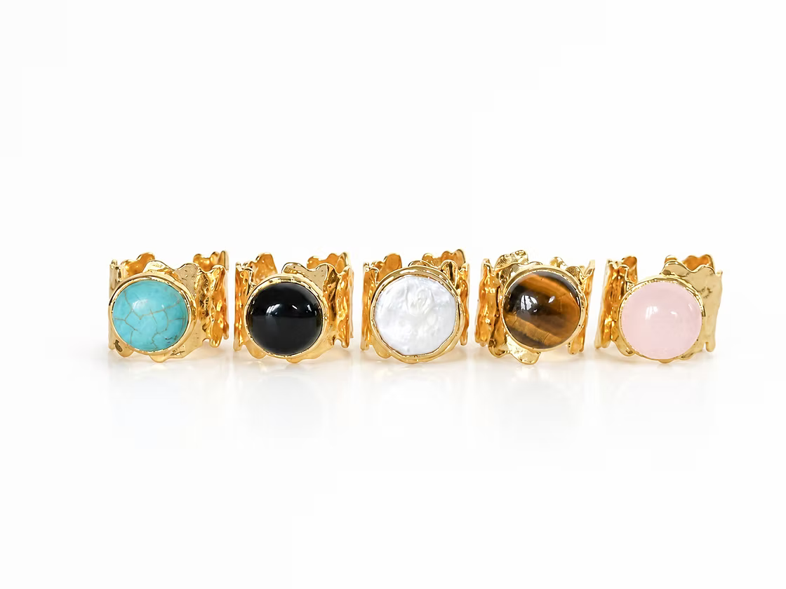 Easton Elle - Cove Ring - Black Onyx-110 Jewelry & Hair-Easton Elle-July & June Women's Fashion Boutique Located in San Antonio, Texas