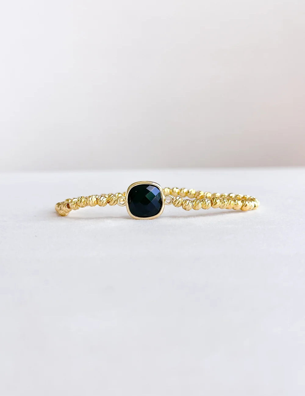 Easton Elle - Stretch Beam Bracelet - Black-110 Jewelry & Hair-Easton Elle-July & June Women's Fashion Boutique Located in San Antonio, Texas