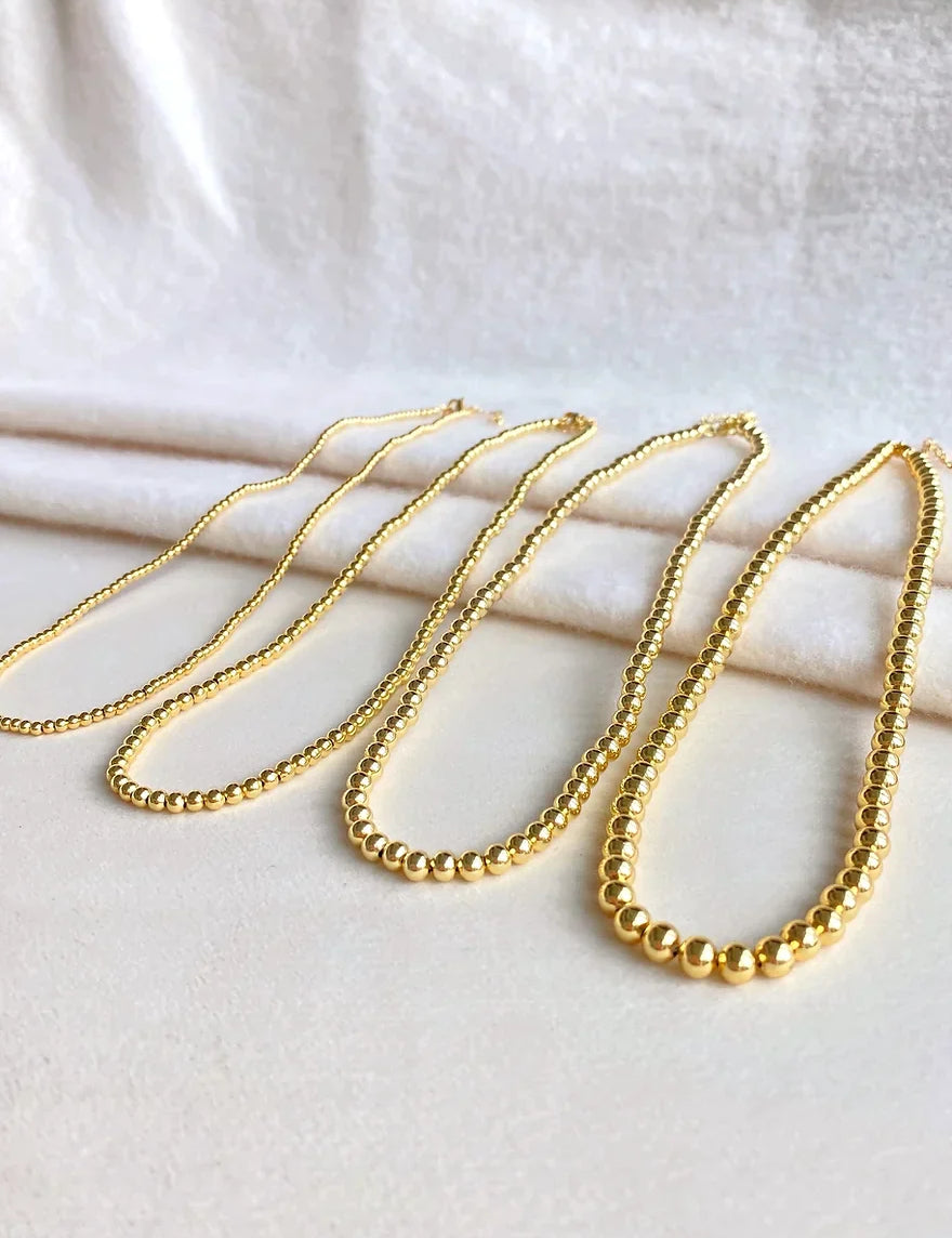 Bead Large Chain Necklace - Easton Elle-110 Jewelry & Hair-Easton Elle-July & June Women's Fashion Boutique Located in San Antonio, Texas