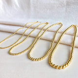 Bead Large Chain Necklace - Easton Elle-110 Jewelry & Hair-Easton Elle-July & June Women's Fashion Boutique Located in San Antonio, Texas