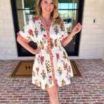 THML - The Elle Floral Mini Dress-510 Mini-THML-July & June Women's Fashion Boutique Located in San Antonio, Texas
