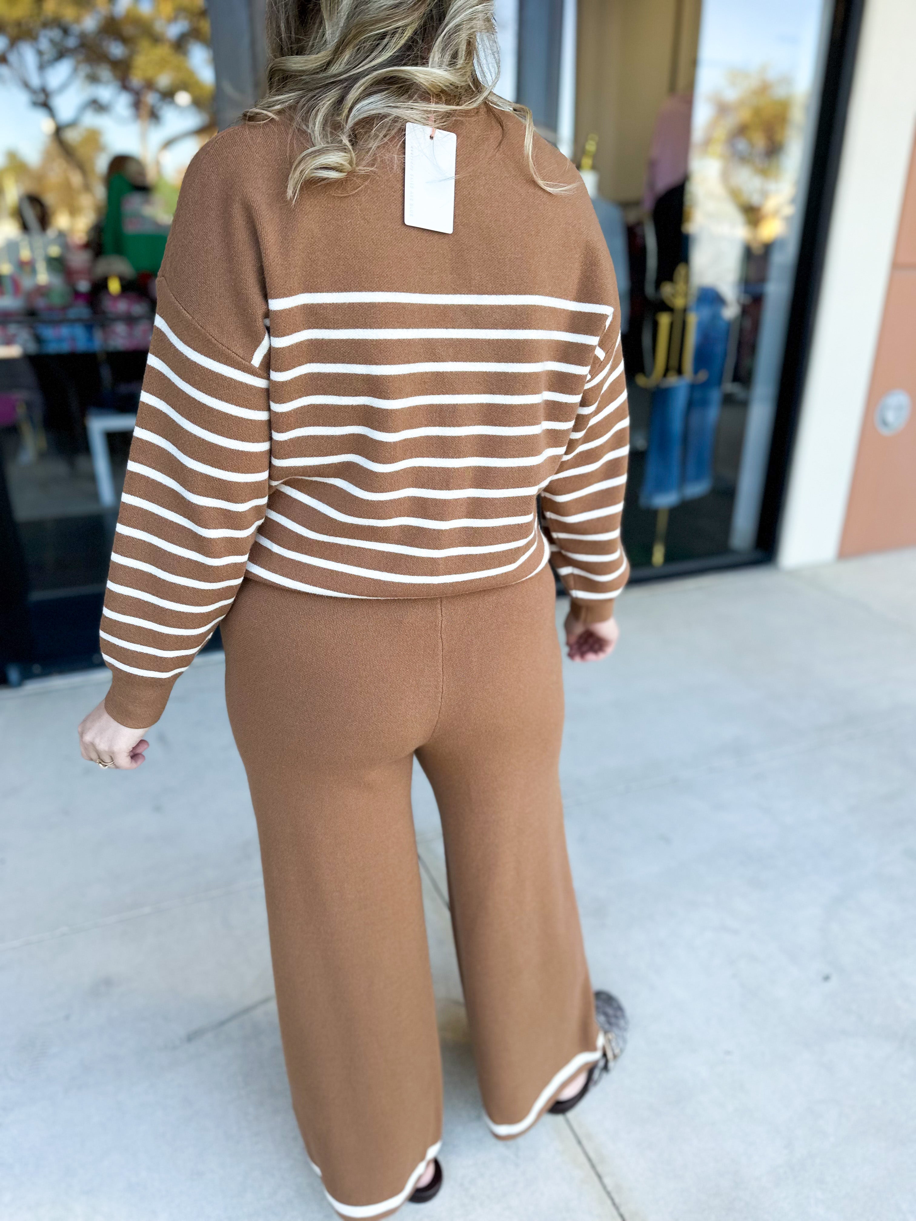 On Trend Sweater & Pant Set-300 Athleisure/Lounge-SKIES ARE BLUE-July & June Women's Fashion Boutique Located in San Antonio, Texas