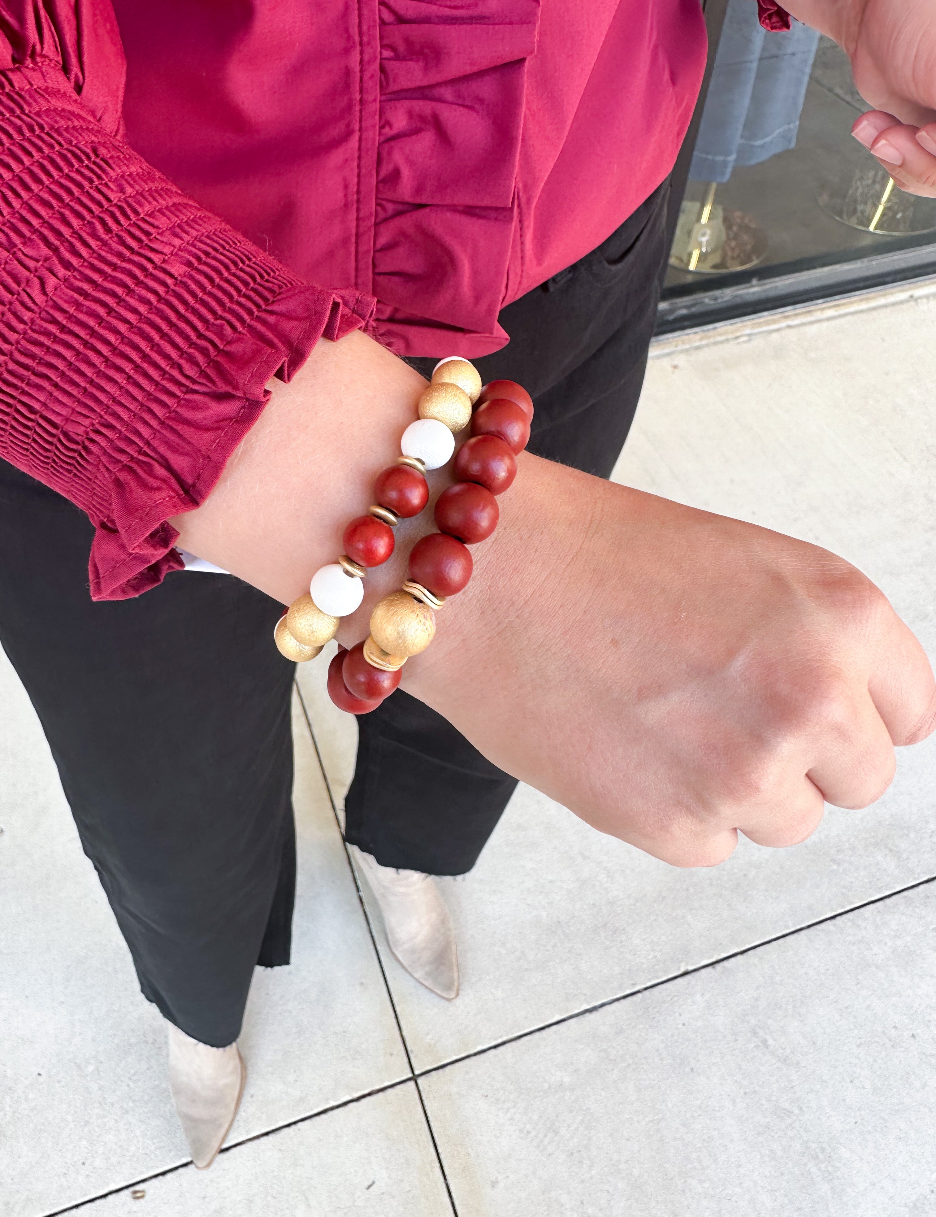 Michelle McDowell - Ryden Bracelet - Crimson-110 Jewelry & Hair-Michelle McDowell-July & June Women's Fashion Boutique Located in San Antonio, Texas