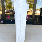 Chic Stain Trouser Pant - Cream-400 Pants-SKIES ARE BLUE-July & June Women's Fashion Boutique Located in San Antonio, Texas