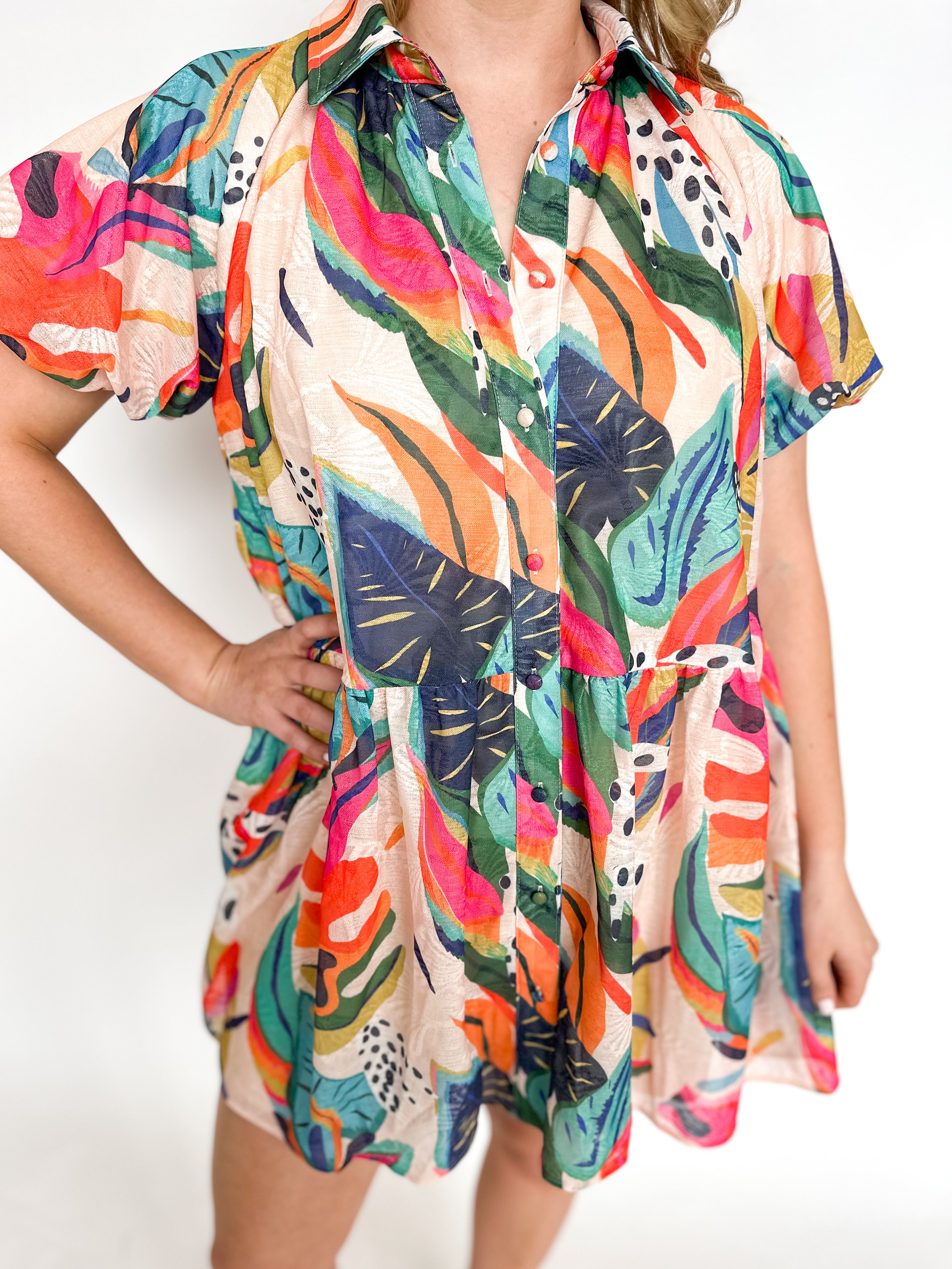 Tulum Tropics Mini Dress-510 Mini-TCEC-July & June Women's Fashion Boutique Located in San Antonio, Texas