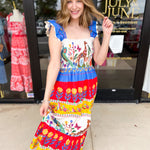 THML - Island Soiree Midi Dress-500 Midi-THML-July & June Women's Fashion Boutique Located in San Antonio, Texas
