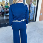 Sporty Knit Set-300 Athleisure/Lounge-SKIES ARE BLUE-July & June Women's Fashion Boutique Located in San Antonio, Texas