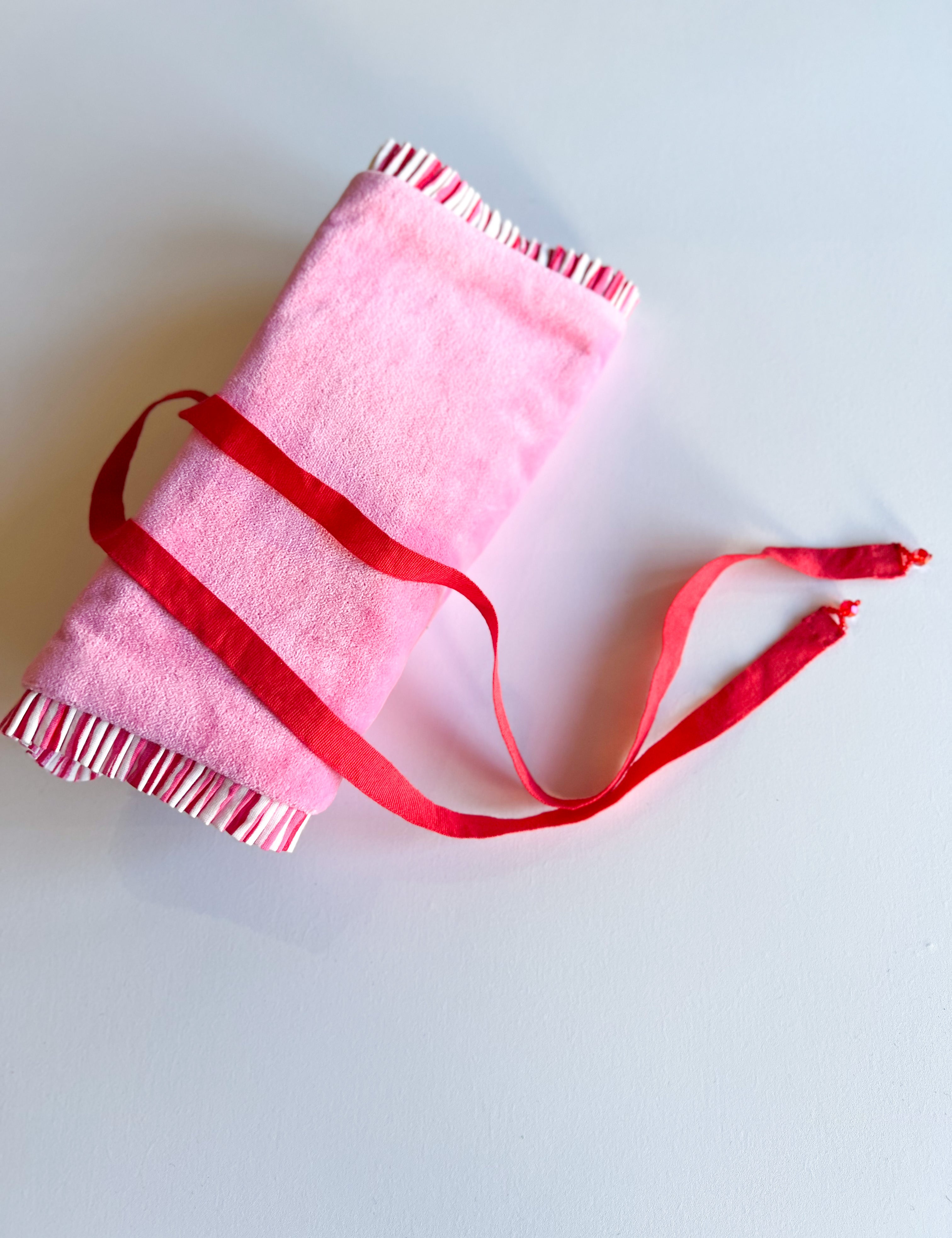 Elle Jewelry Roll - Pink-140 Gifts + Home-SHIRALEAH-July & June Women's Fashion Boutique Located in San Antonio, Texas