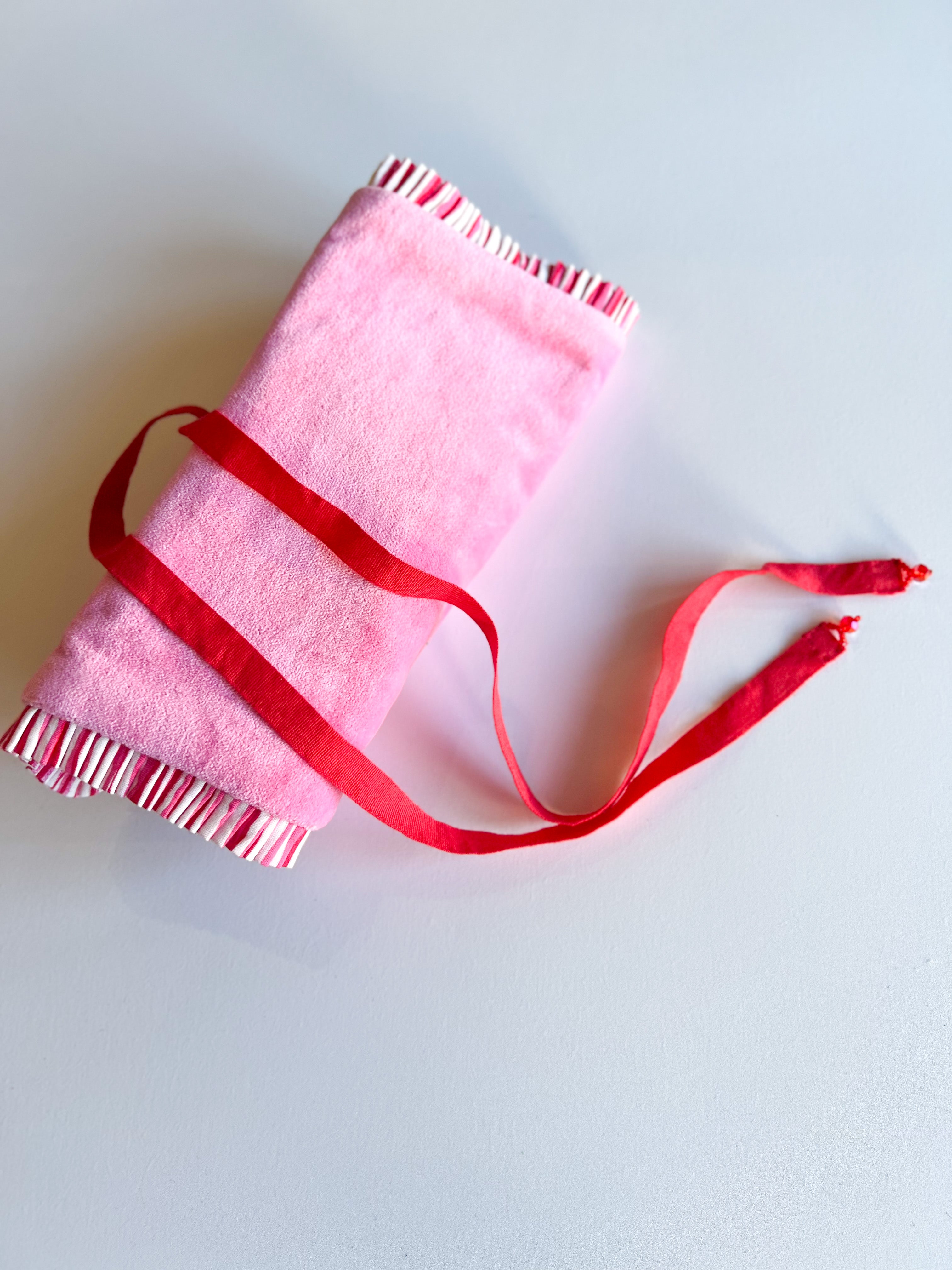 Elle Jewelry Roll - Pink-140 Gifts + Home-SHIRALEAH-July & June Women's Fashion Boutique Located in San Antonio, Texas