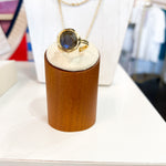 Easton Elle Labradorite Circle Ring-110 Jewelry & Hair-Easton Elle-July & June Women's Fashion Boutique Located in San Antonio, Texas