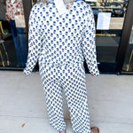 Mary Square - Charlotte Floral Foulard PJ Set-300 Athleisure/Lounge-MARY SQUARE-July & June Women's Fashion Boutique Located in San Antonio, Texas