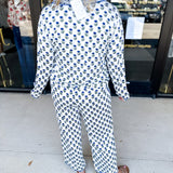 Mary Square - Charlotte Floral Foulard PJ Set-300 Athleisure/Lounge-MARY SQUARE-July & June Women's Fashion Boutique Located in San Antonio, Texas