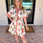 THML - The Elle Floral Mini Dress-510 Mini-THML-July & June Women's Fashion Boutique Located in San Antonio, Texas