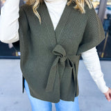 THML - Chic Knit Cardigan Wrap - Green-230 Sweaters/Cardis-THML-July & June Women's Fashion Boutique Located in San Antonio, Texas