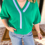 The Go-To Girl Sweater Top - Green-230 Sweaters/Cardis-ENTRO-July & June Women's Fashion Boutique Located in San Antonio, Texas