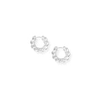 Natalie Wood - Heritage Mini Hoop Earrings - Silver-110 Jewelry & Hair-Natalie Wood-July & June Women's Fashion Boutique Located in San Antonio, Texas