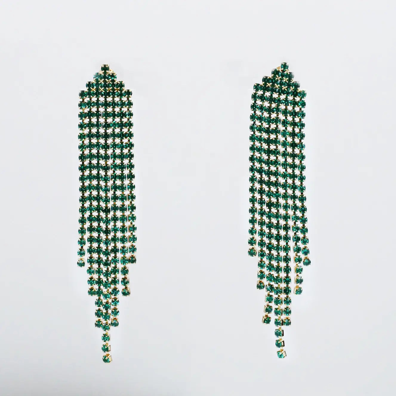 Treasure Jewels - She Just Shines Statement Earrings - Green-110 Jewelry & Hair-Treasure Jewels-July & June Women's Fashion Boutique Located in San Antonio, Texas