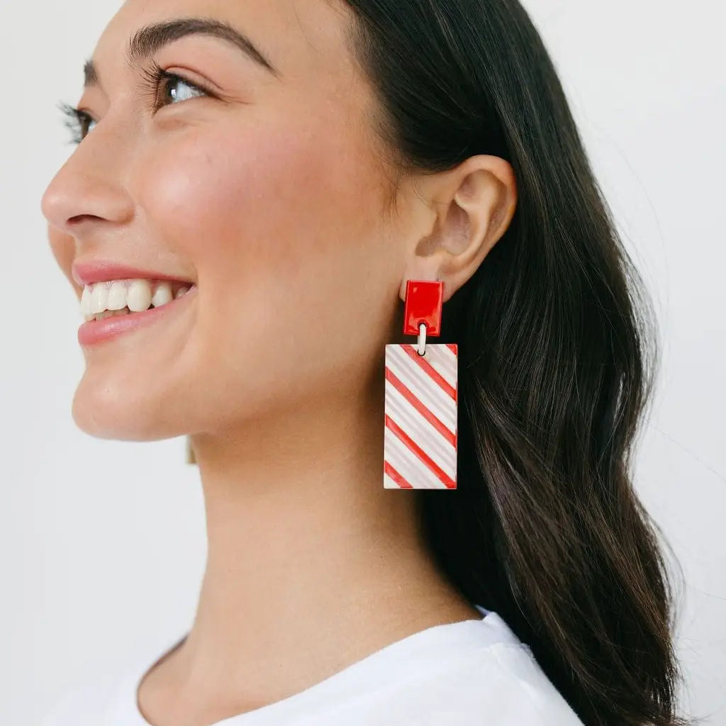 Sunshine Tienda - Candy Cane Cabanas-110 Jewelry & Hair-Sunshine Tienda-July & June Women's Fashion Boutique Located in San Antonio, Texas