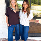 Liverpool - Simplicity Dolman Top - Whipped Cream-210 Casual Blouses-LIVERPOOL JEANS COMPANY-July & June Women's Fashion Boutique Located in San Antonio, Texas