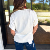 Liverpool - Simplicity Dolman Top - Whipped Cream-210 Casual Blouses-LIVERPOOL JEANS COMPANY-July & June Women's Fashion Boutique Located in San Antonio, Texas